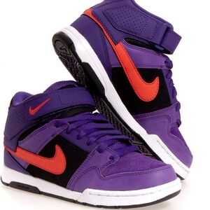 Nike🧡Action Mogan Mid 2 W Club Purple Black Sunburst - Wmns Size 10
